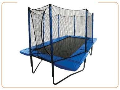 Trampolines come in a  variety of Shapes and Sizes