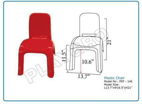  Plastic Chair - Red in Maharashtra